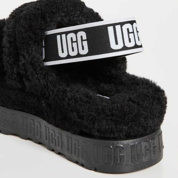 NEW size 8-8.5/39 UGG Oh Fluffita Fur Platform Slides - Picture 6 of 10